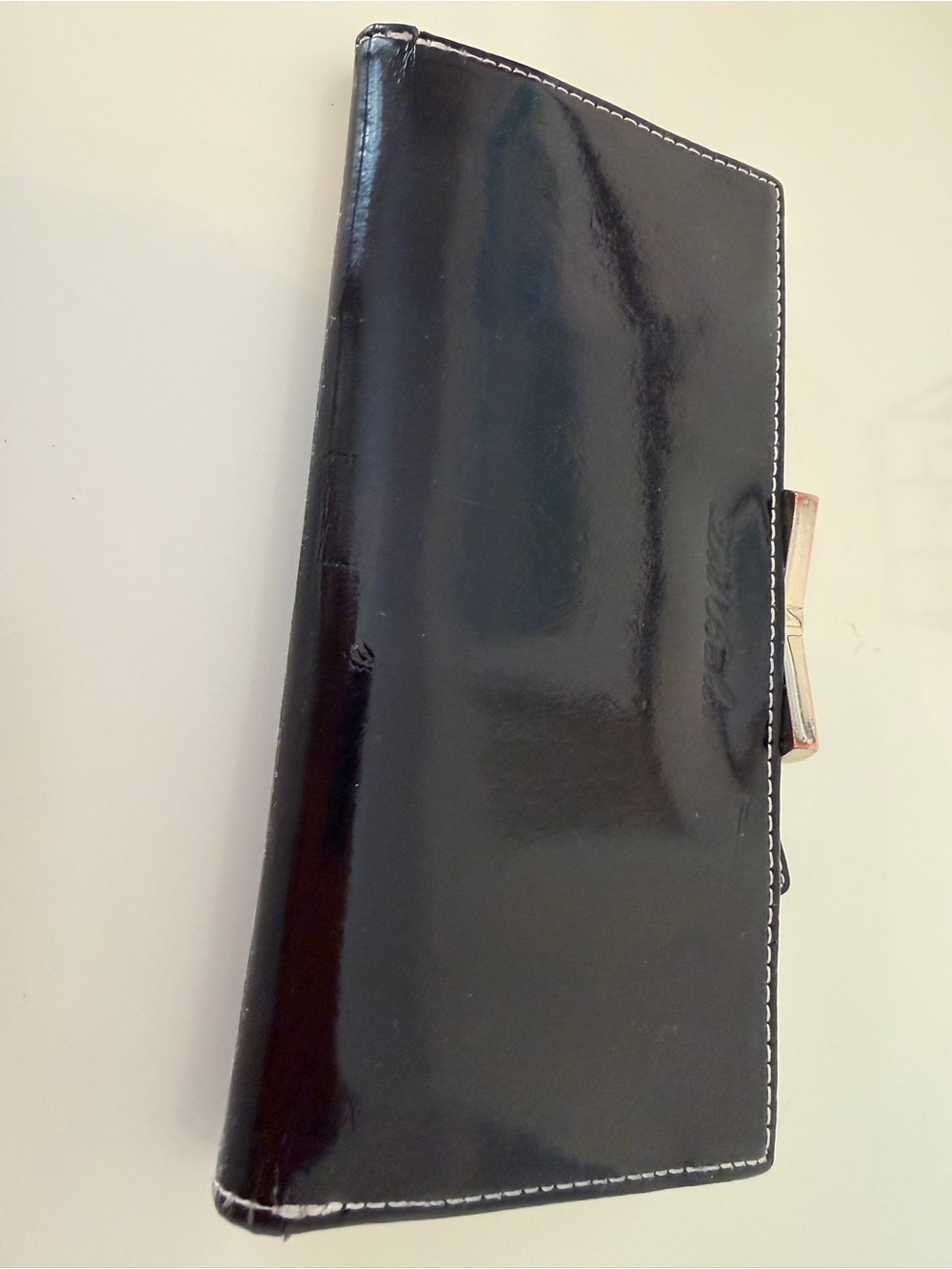 TED BAKER Black Patent Matinee Wallet - Picture 3 of 12